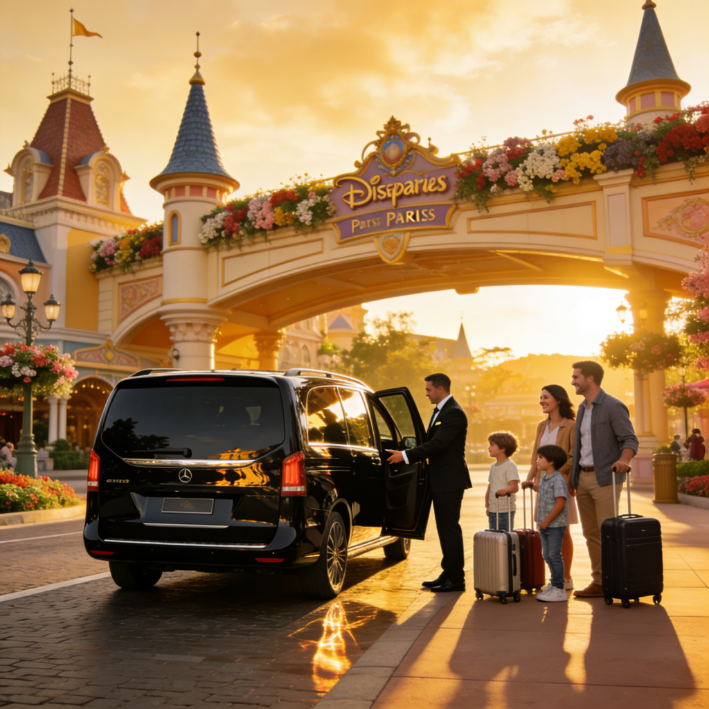 Luxury private tour vehicle near Mont Saint-Michel island