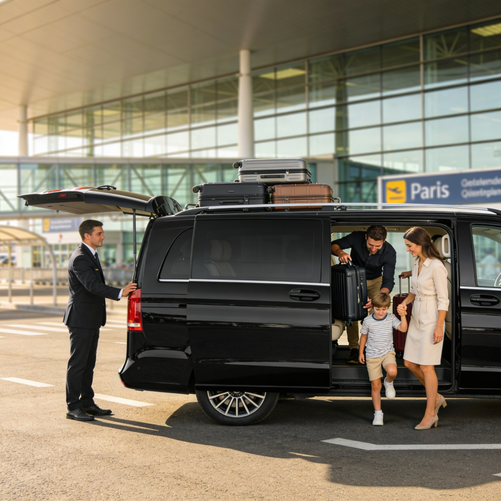 Beauvais Airport Taxi and private transfer service from BVA Airport France to Paris and Disneyland Paris with shuttle and minivan options