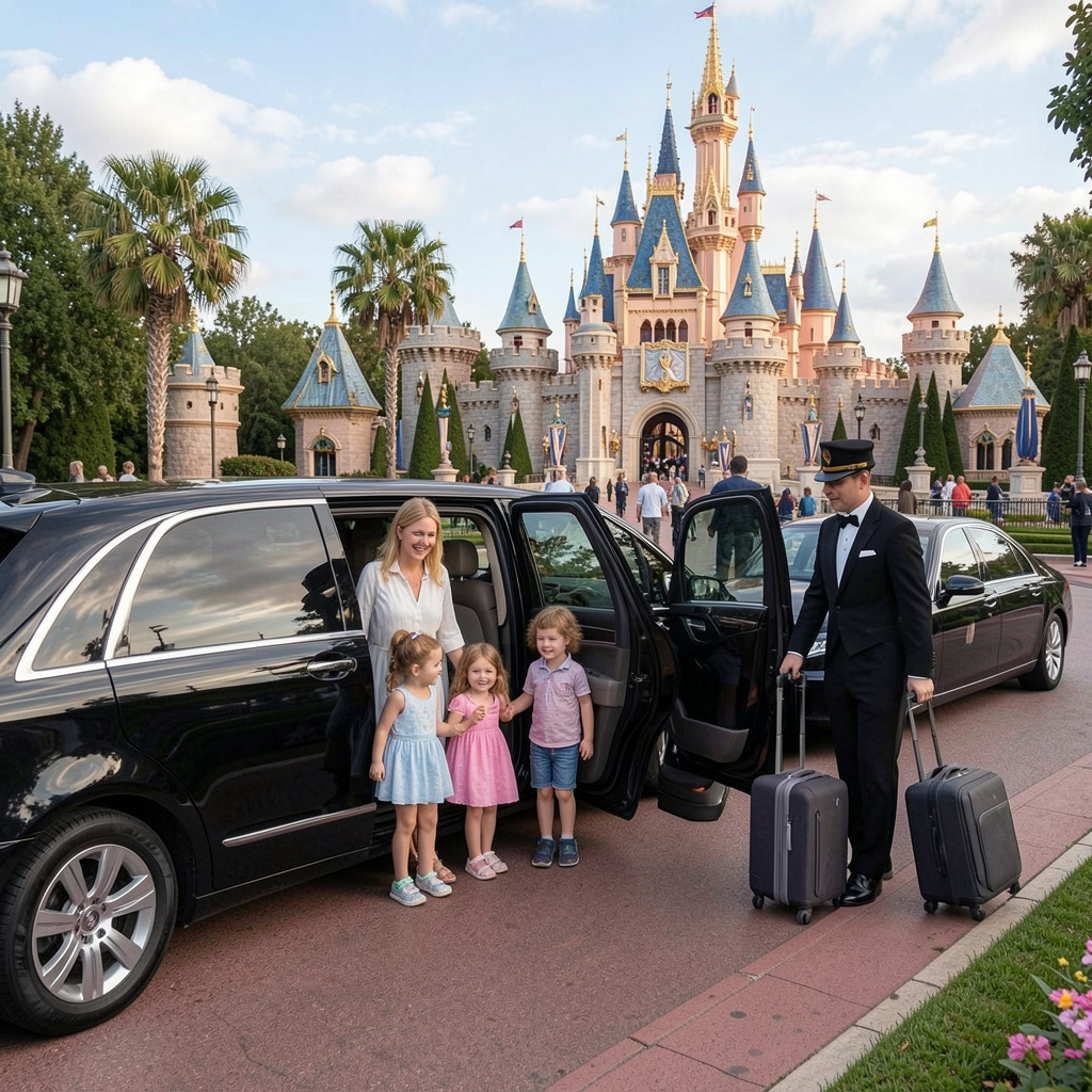 Taxi service parked near Versailles Palace entrance for tourists