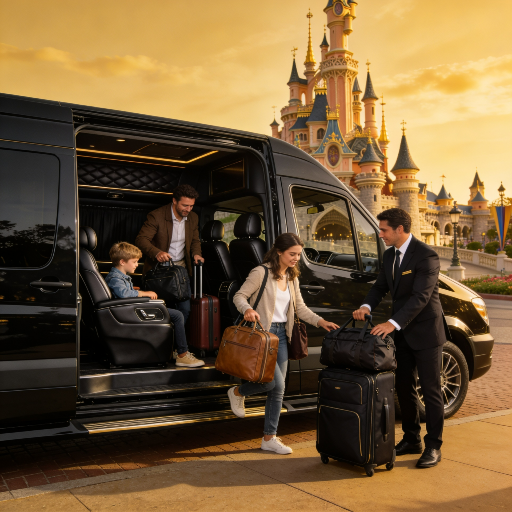 Beauvais Airport Taxi and private shuttle transfer from BVA Airport France to Paris and Disneyland Paris with minivan option