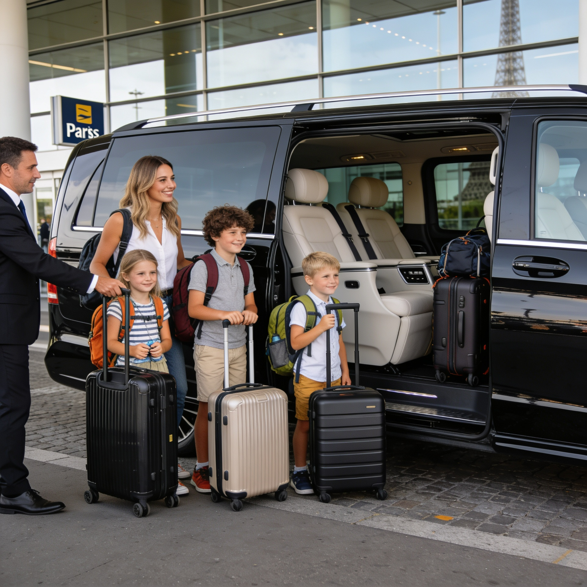 Beauvais Airport Transfer to Disneyland Paris with private taxi, shuttle, and Beauvais minivan transfer from Paris Beauvais Airport