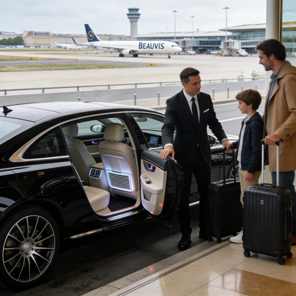 Luxury private shuttle and taxi transfer service to Disneyland Paris from CDG, Orly, and Beauvais airports